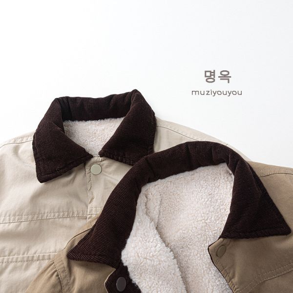 韓系雙大口袋保暖外套 