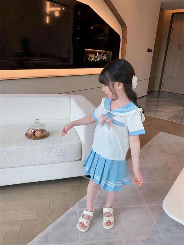女孩學院風百搭裙兩件組 
