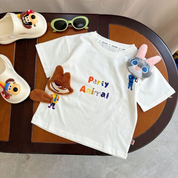 狐狸兔子大公仔短tee 