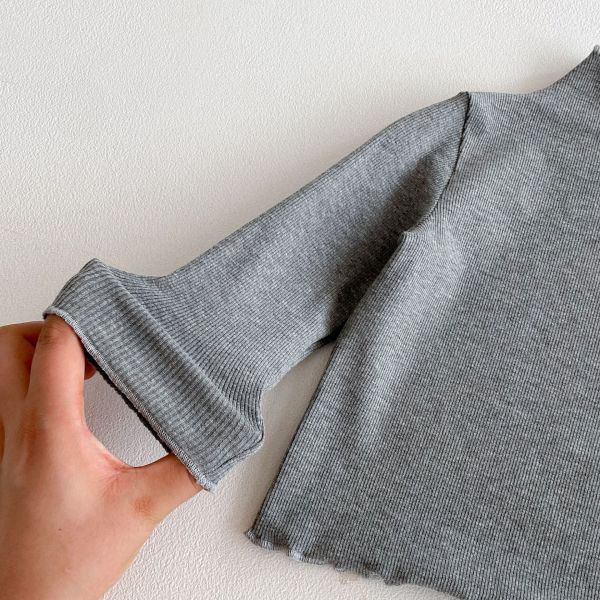 女寶圓點時髦花邊三件套 