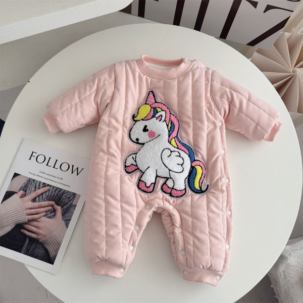 暖冬小飛馬鋪棉連身衣 