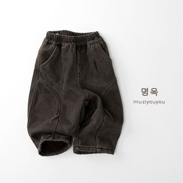 洗舊感立體剪裁工風褲 