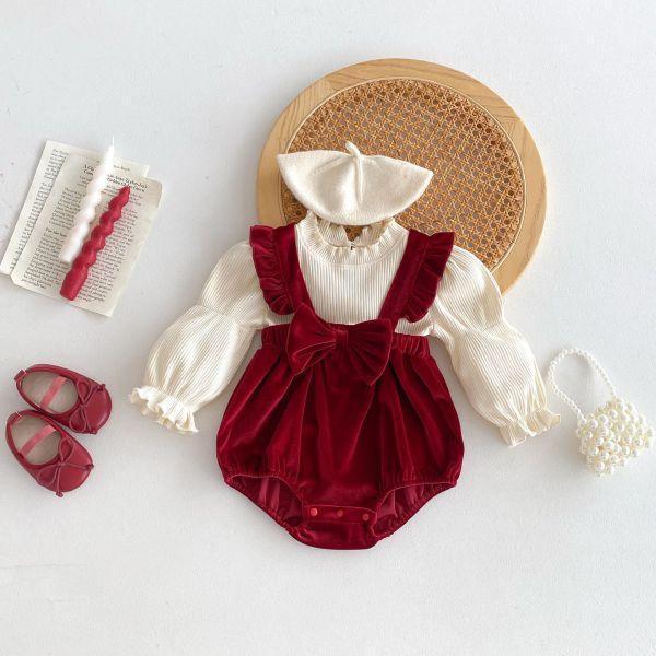 【現貨】新年滿月公主兩件式連身衣 