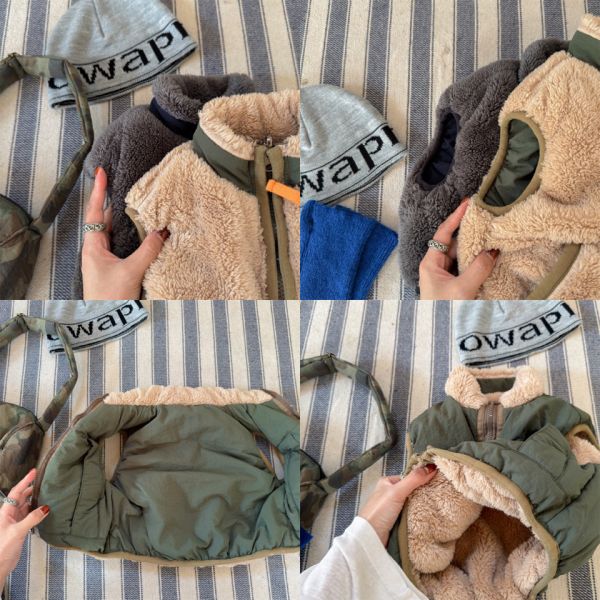 剛剛好溫度拼色鋪棉背心 