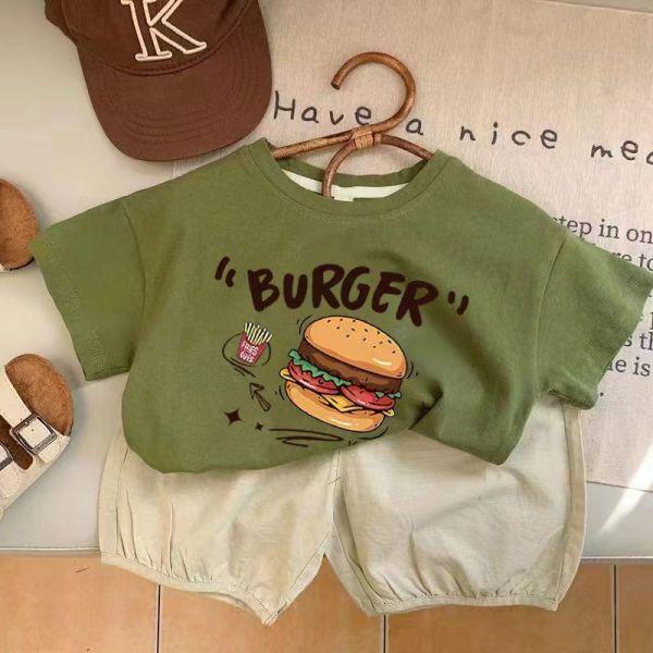 漢堡+珍奶好朋友上衣 