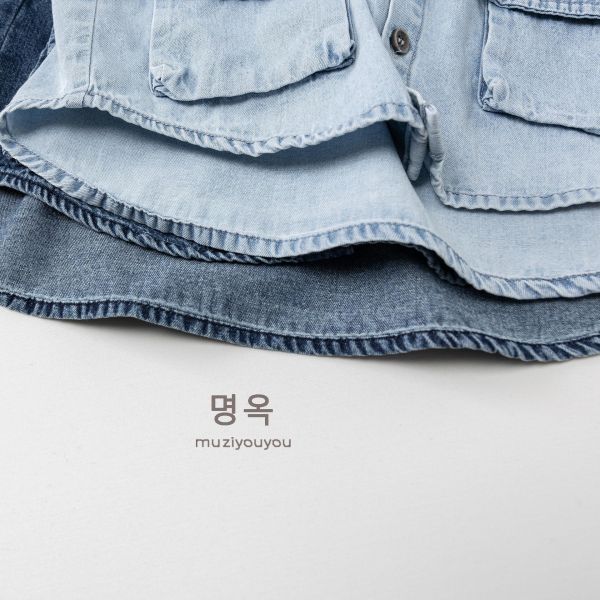 帥哥一枚短袖牛仔襯衫 