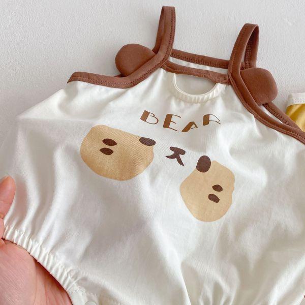 萌趣小鴨狗狗吊帶包屁 