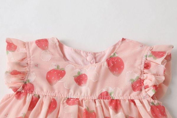 草莓糖霜可愛包屁裙｜附帽 