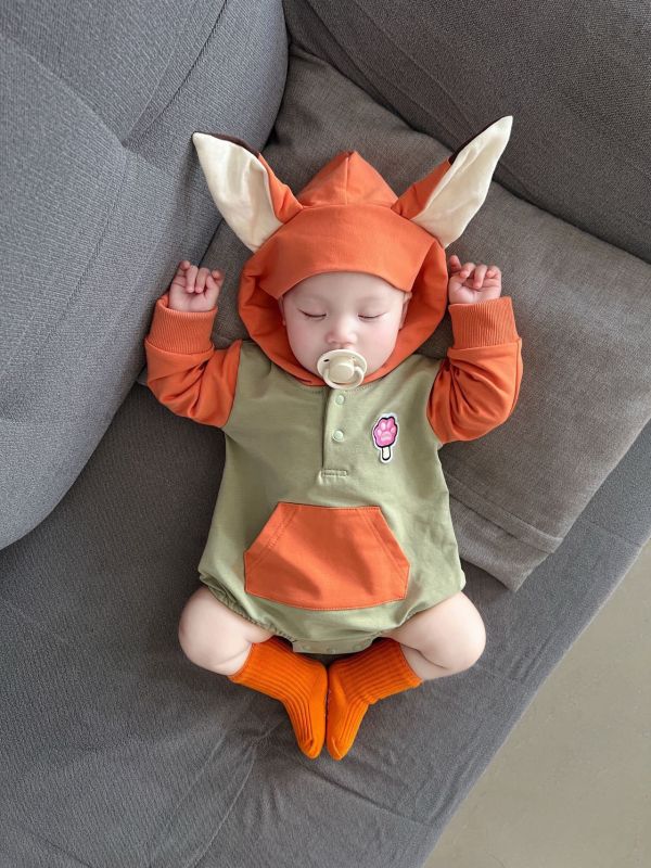 長耳小動物造型連帽包屁 