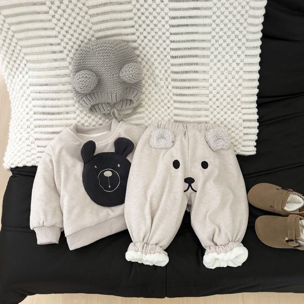 小熊兄弟厚絨套裝 