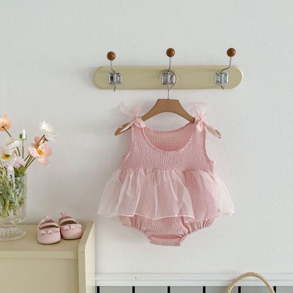 美美粉色雙肩蝴蝶結包屁 