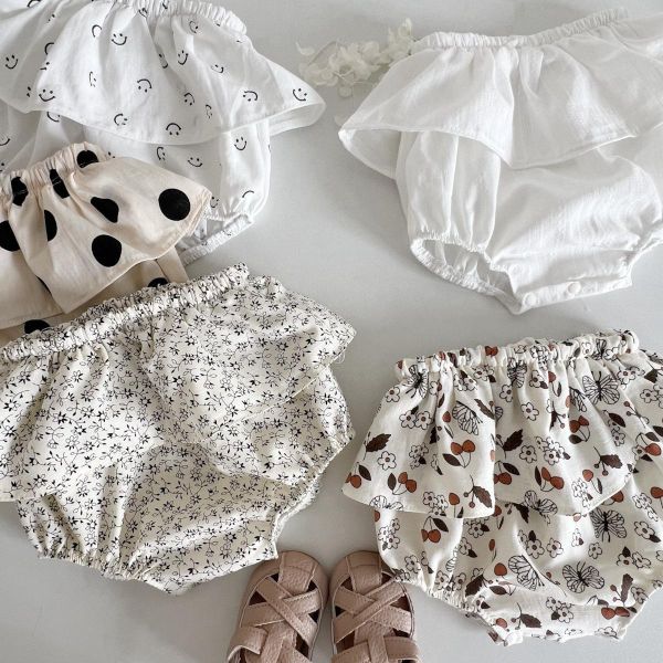 女寶荷葉花邊包屁褲裙 