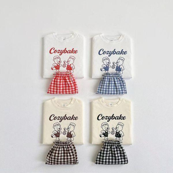 小烘焙師格紋套裝 