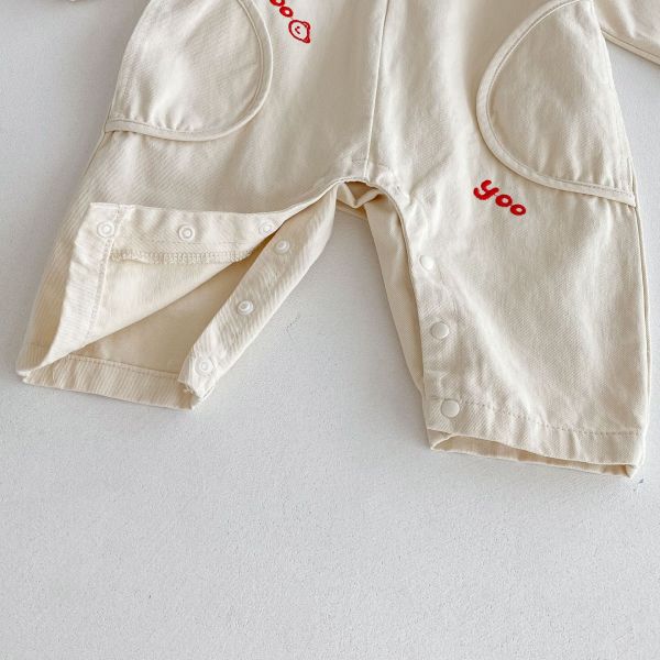 飛行狗字母口袋連身衣 