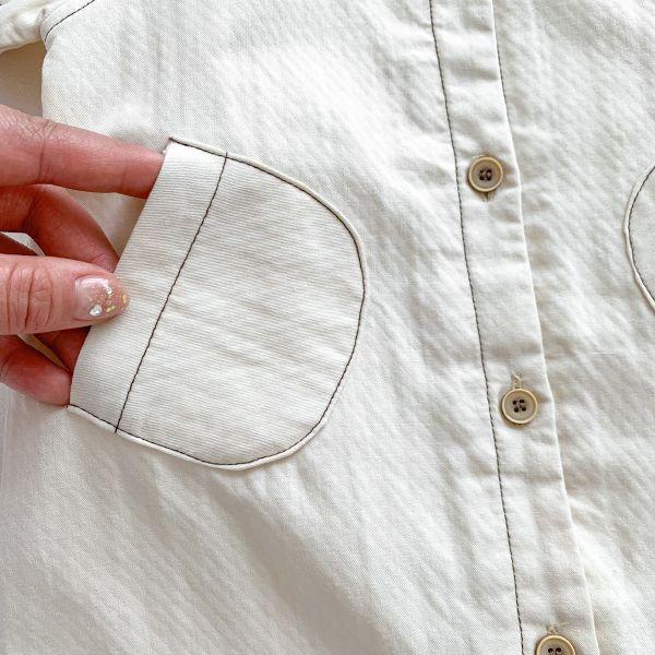 線條感款！大地色呆呆熊外出服 