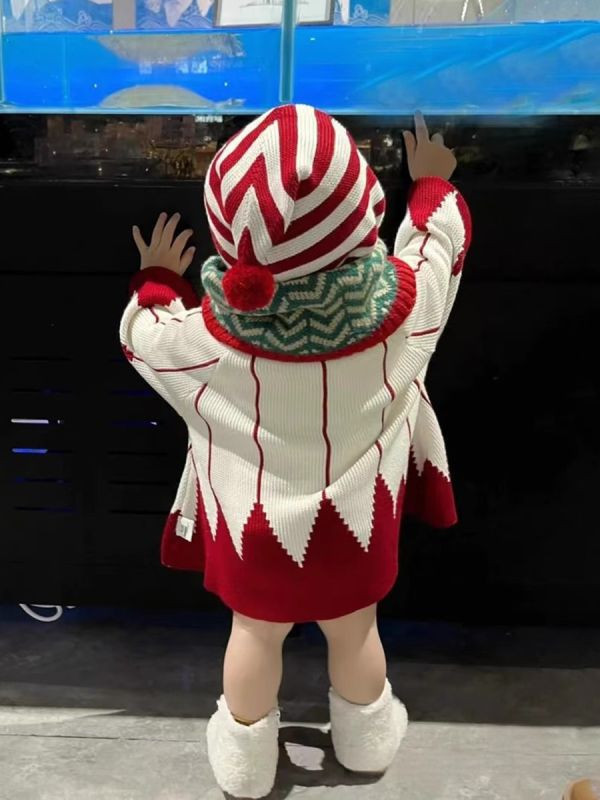 尖尖帽聖誕針織衫 