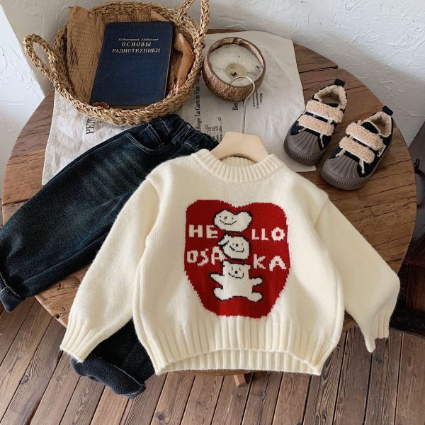 加厚又可愛圖針織拜年服 