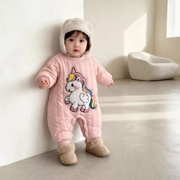 暖冬小飛馬鋪棉連身衣 