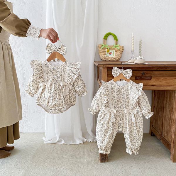 法式田園氣質姐妹裝｜附髮帶 