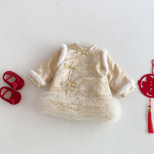 花開富貴中式澎紗賀年服 