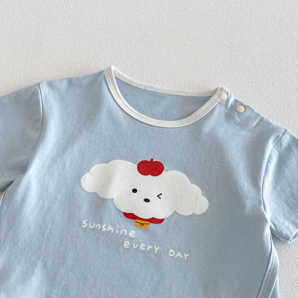 淡淡的可愛動物印花T 