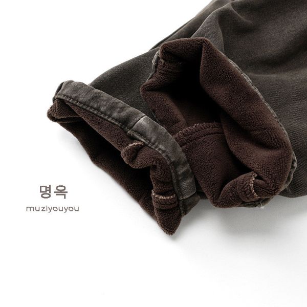 洗舊感立體剪裁工風褲 