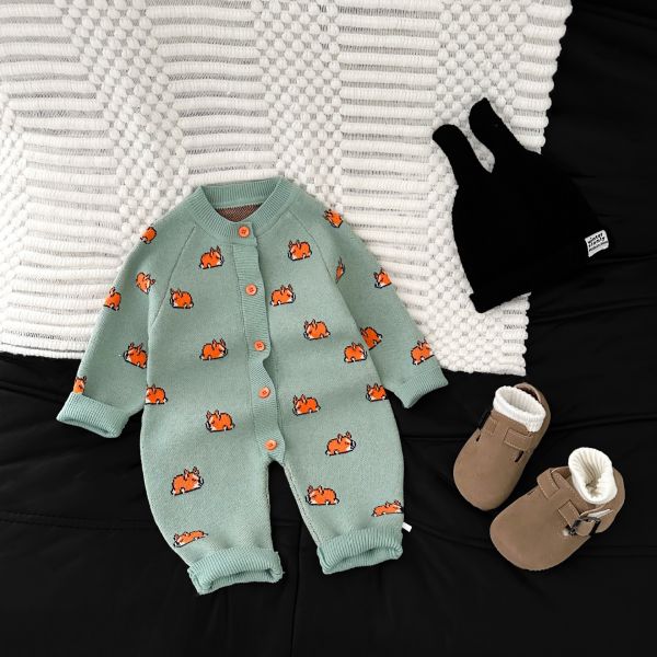 小狐狸暖暖連身衣 