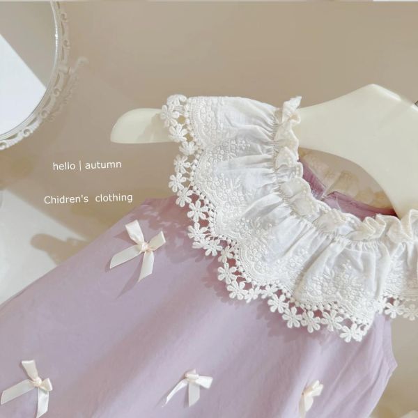 夢幻淡紫公主蝴蝶結洋裝 