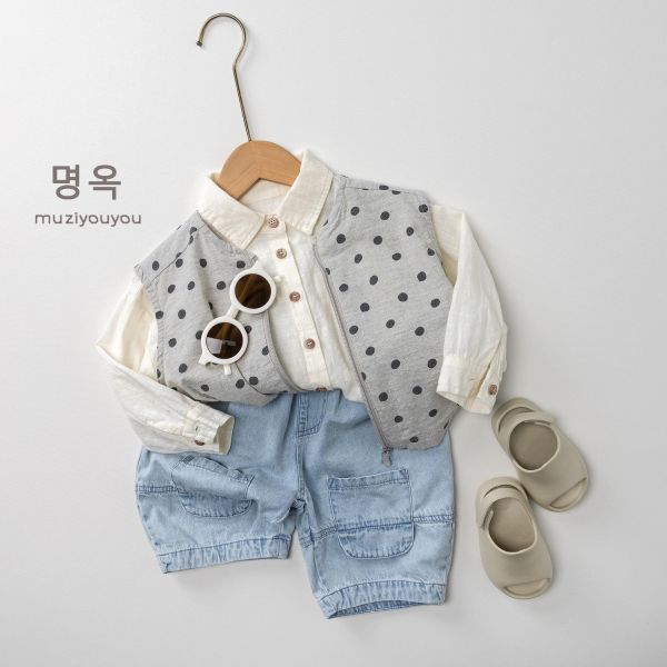 小雙口袋牛仔七分褲 