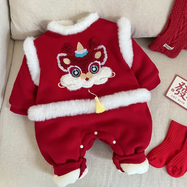 舞獅賀年寶寶連身衣 