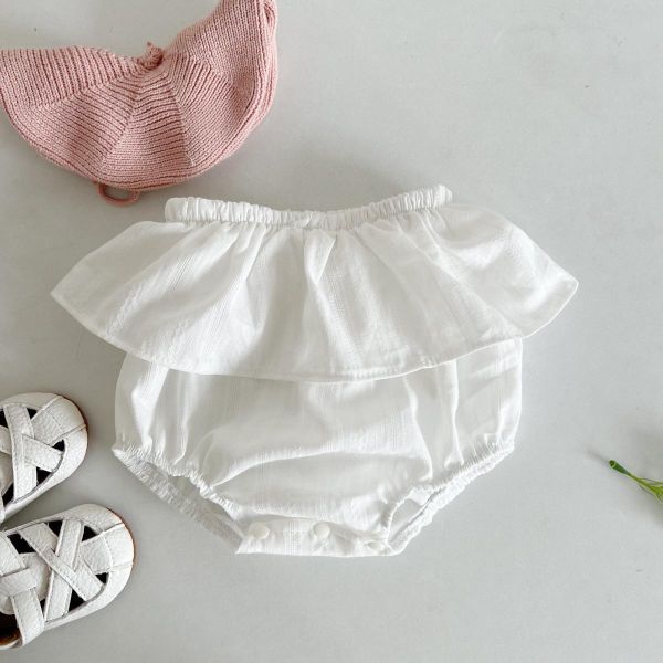 女寶荷葉花邊包屁褲裙 