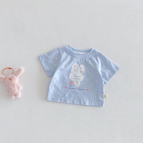 滿印點點兔兔短tee 