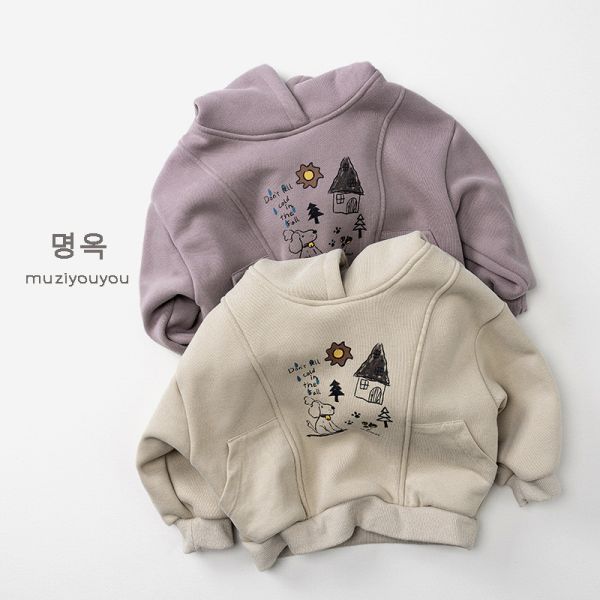 森林小屋刷毛連帽上衣 
