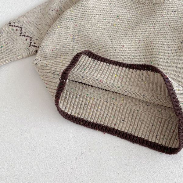 小麥波紋針織套裝 