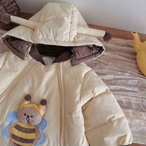 嘟嘴小蜜蜂加厚外出服 