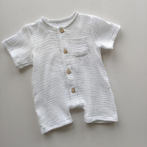 薄薄的休閒排扣連身衣 