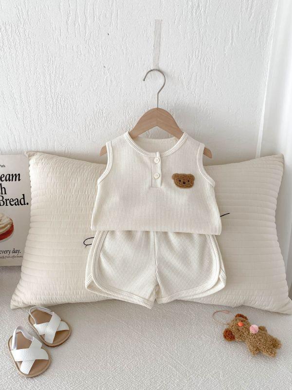 呆呆熊無袖短褲套裝 