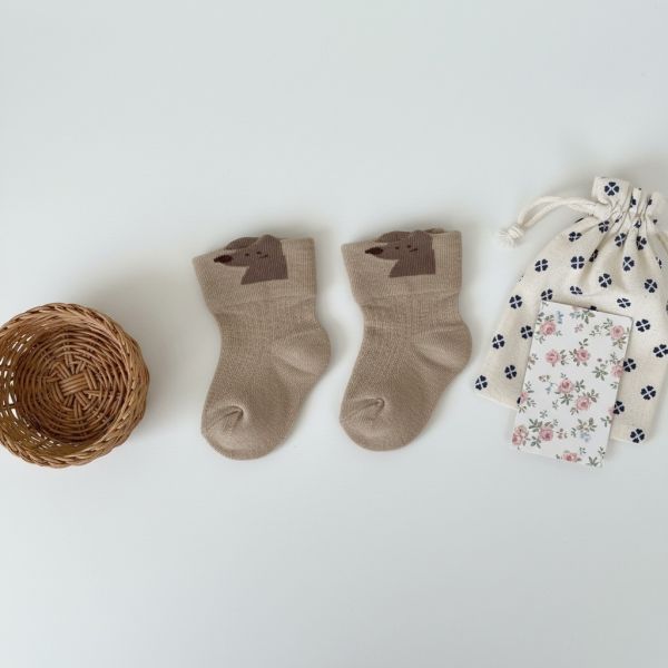 森林夥伴寶寶襪｜五入 