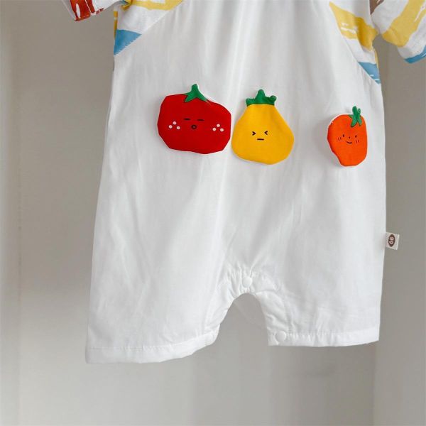 我愛吃水果假兩件連身衣 