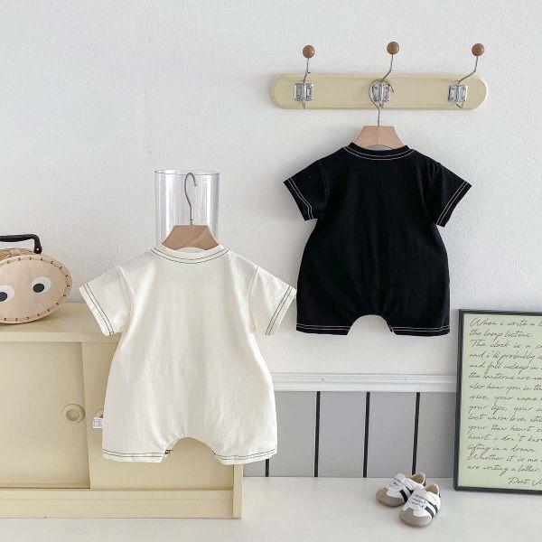 黑白明線兄弟連身衣 