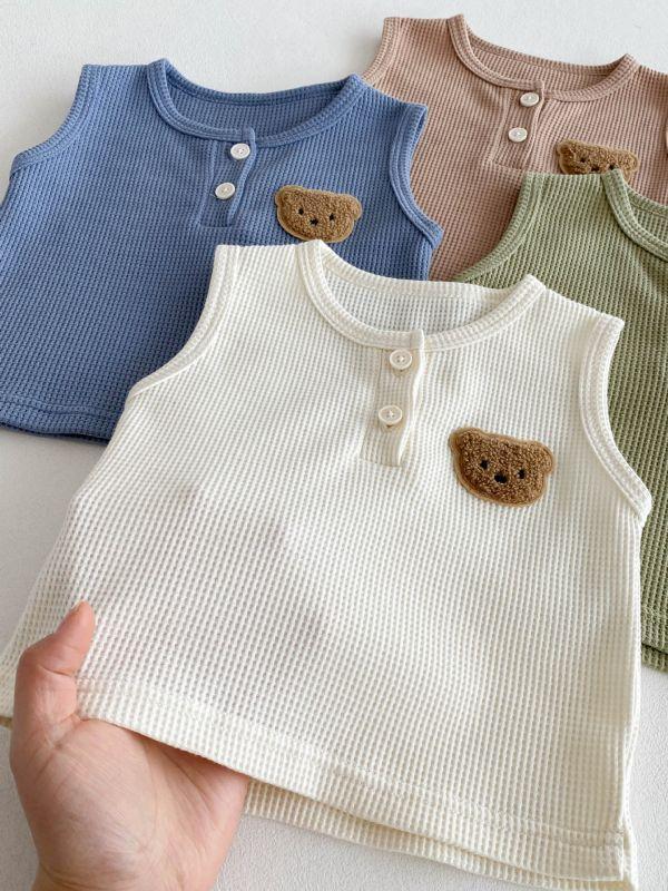 呆呆熊無袖短褲套裝 