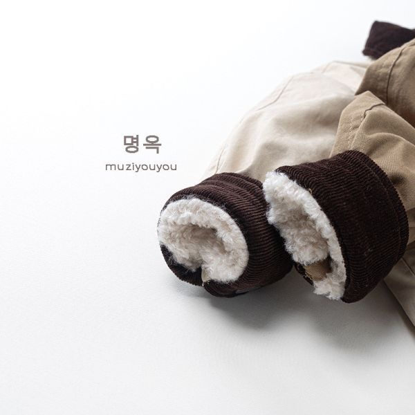 韓系雙大口袋保暖外套 