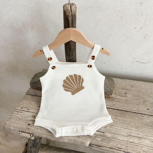 華夫格貝殼吊帶套裝 