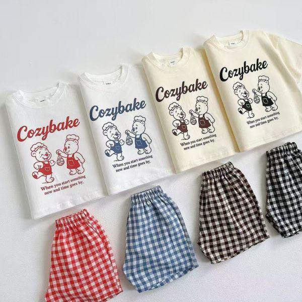 小烘焙師格紋套裝 