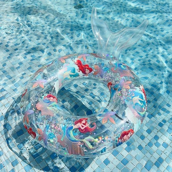 小美人魚亮片泳圈 