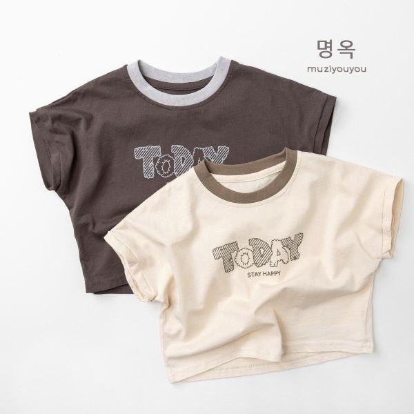 TODAY字母短上衣 