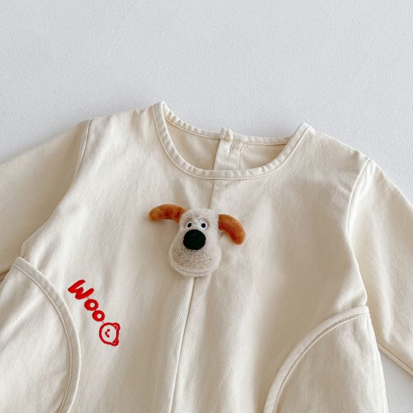 飛行狗字母口袋連身衣 