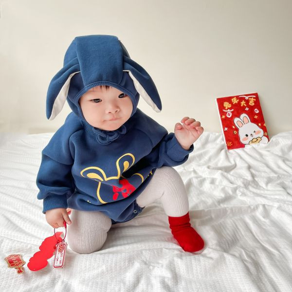 賀年寶寶！恭喜發財包屁｜附帽 