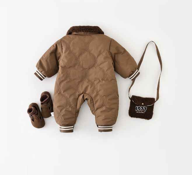 No.1977暖棕領外出服｜附包包 