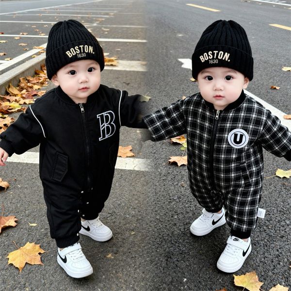 大B街頭潮童雙面連身衣 